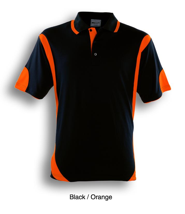 black/orange, Breezeway Contrast  Polo Shirt,  UPF: excellent protection 160gsm, 100% breezeway polyester fabric     Breathable  micromesh fabric     Draws Sweat from Body, Quick Dry